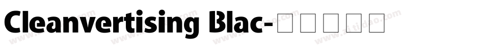 Cleanvertising Blac字体转换